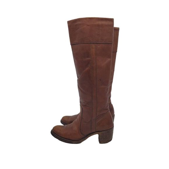 Vintage 1970s Frye Jane Cuff Boots - Picture 2 of 16